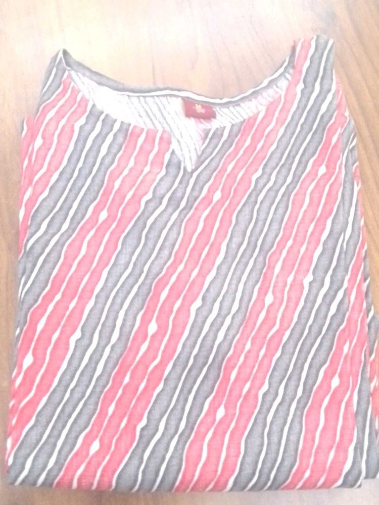 Striped Cotton Kurta