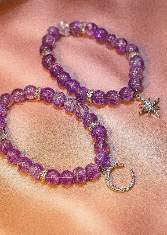 Amethyst Beaded Bracelet