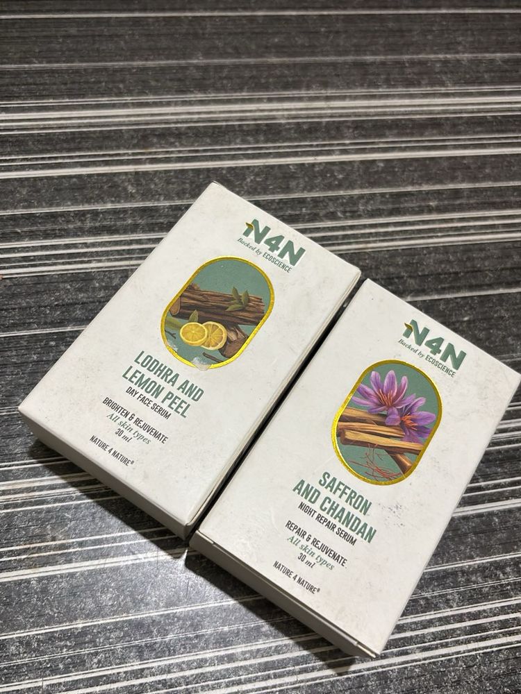 N4N Face Serum Combo – Saffron &amp; Chandan + Lodhra