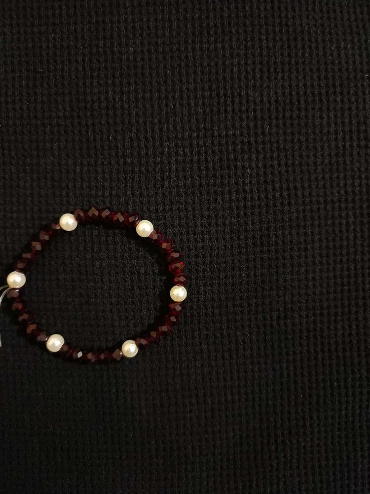 Crimson Pearl Bracelet
