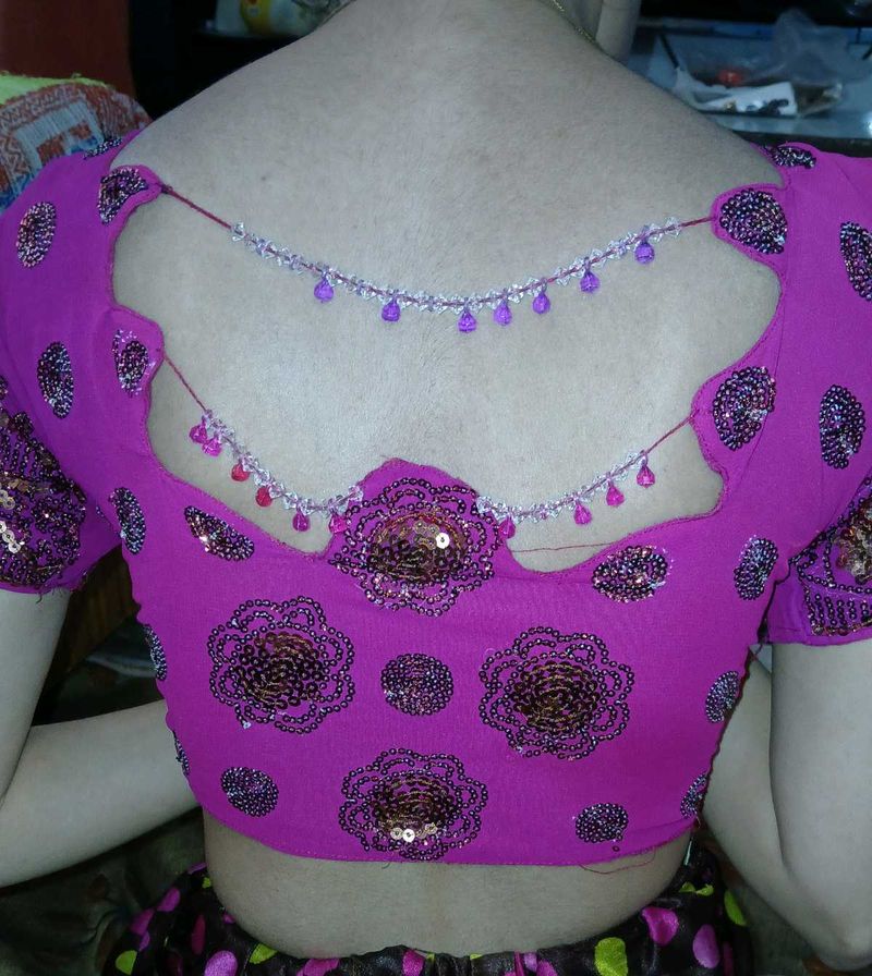 Pink Sequin Blouse