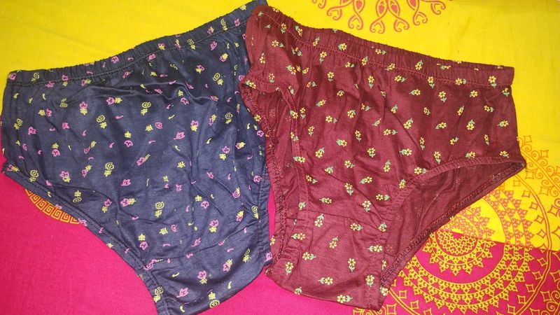 Floral Print Cotton Panties (Set of 2)