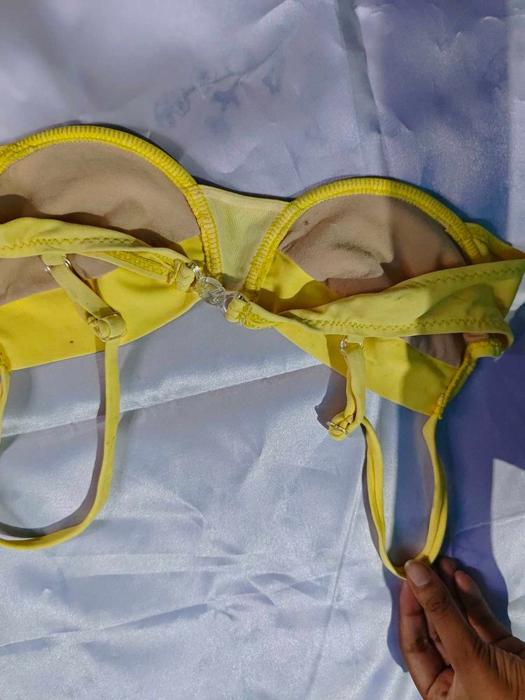 Yellow Bikini Top