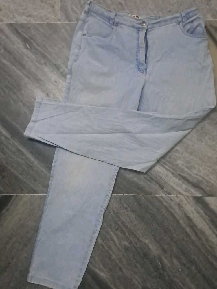 High Waisted Light Blue Mom Jeans