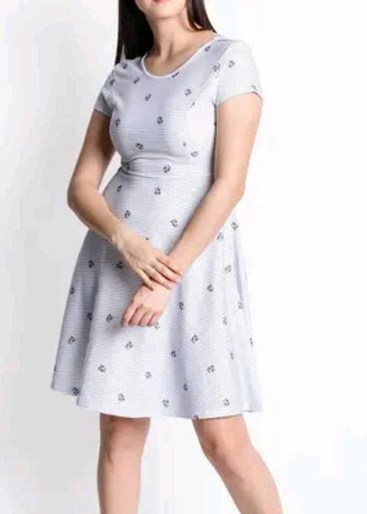 Honey By Pantaloons - S : Cute White Stripe Dress