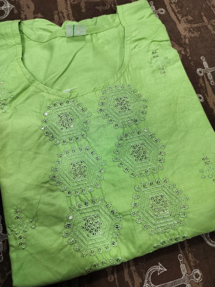 Pista Green 💚 Kurta