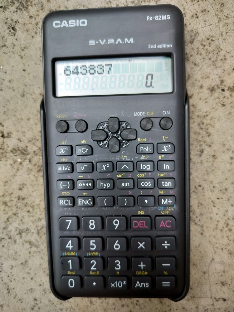 Casio Fx 82ms Scientific Calculator Working