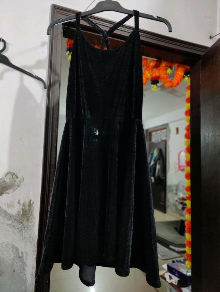 Black Velvet Mini One Piece