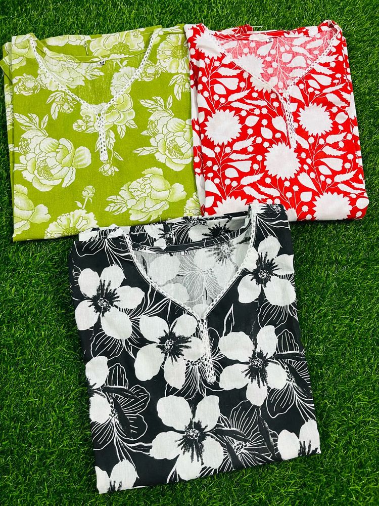 Cotton Short Kurti M Size