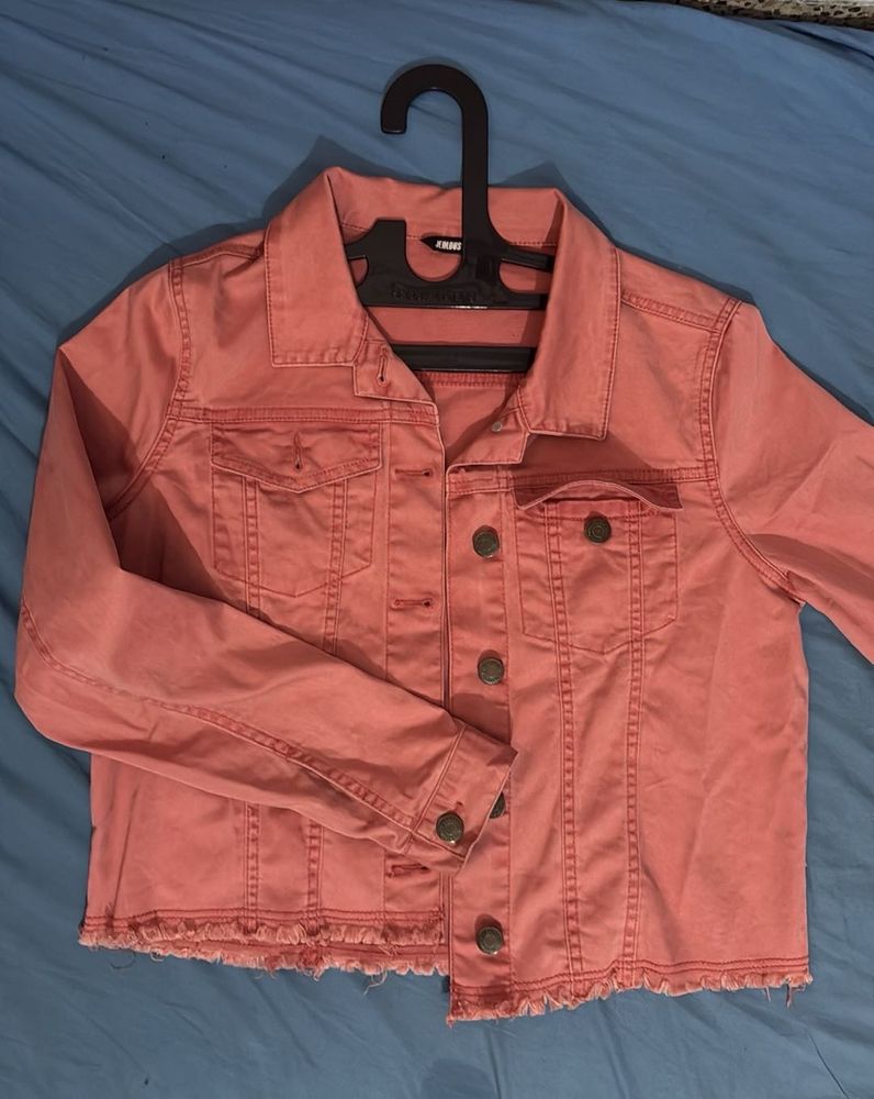 Pink Denim Jacket