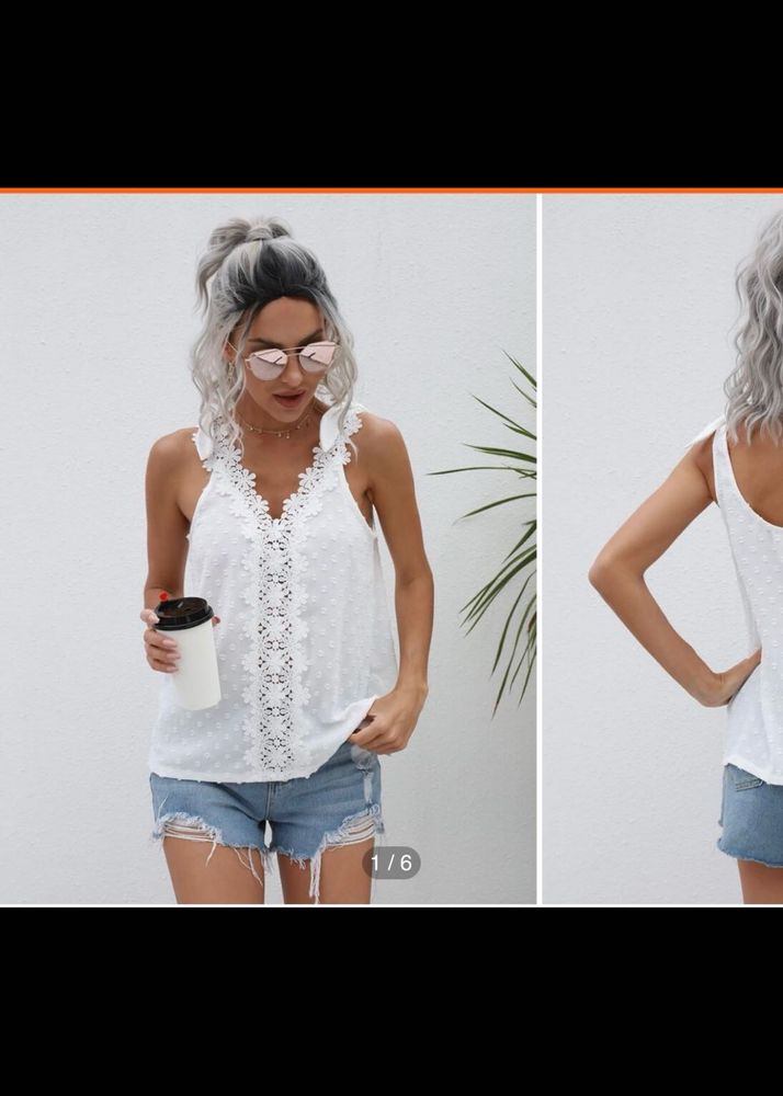 Shein White Tank Top