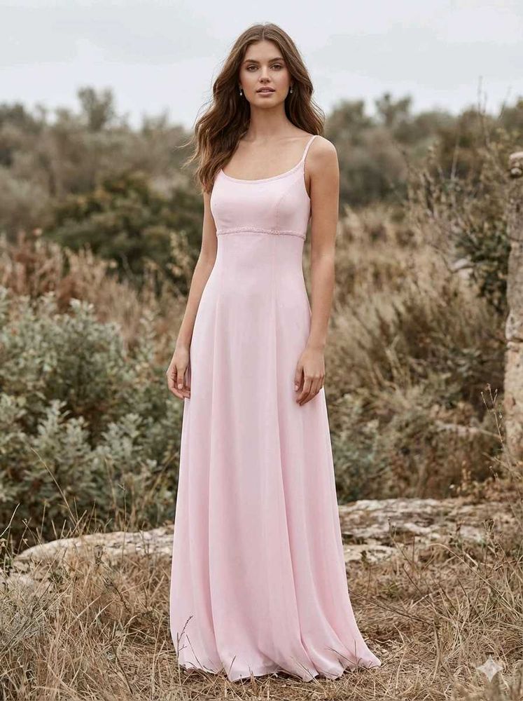 Elegant Pink Maxi Dress