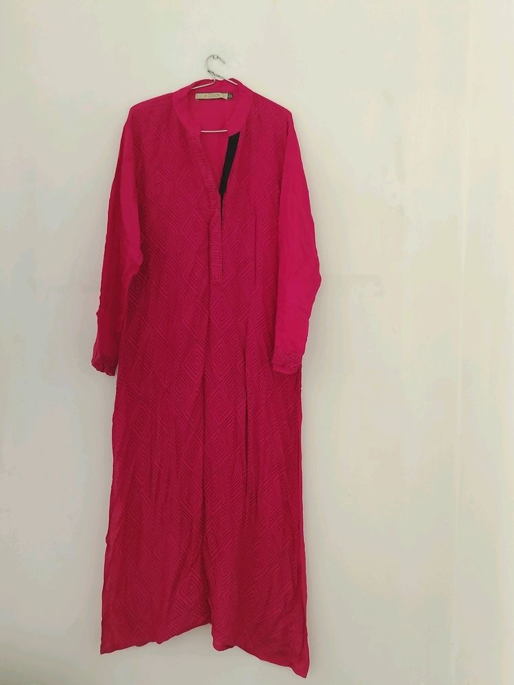 Branded Red Colour Cotton Kurta
