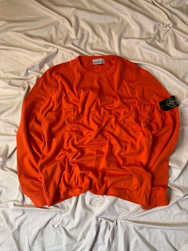 Stone Island Orange Sweatshirt