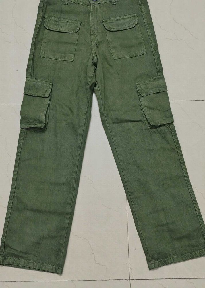 Vintage Green Cargo Pants