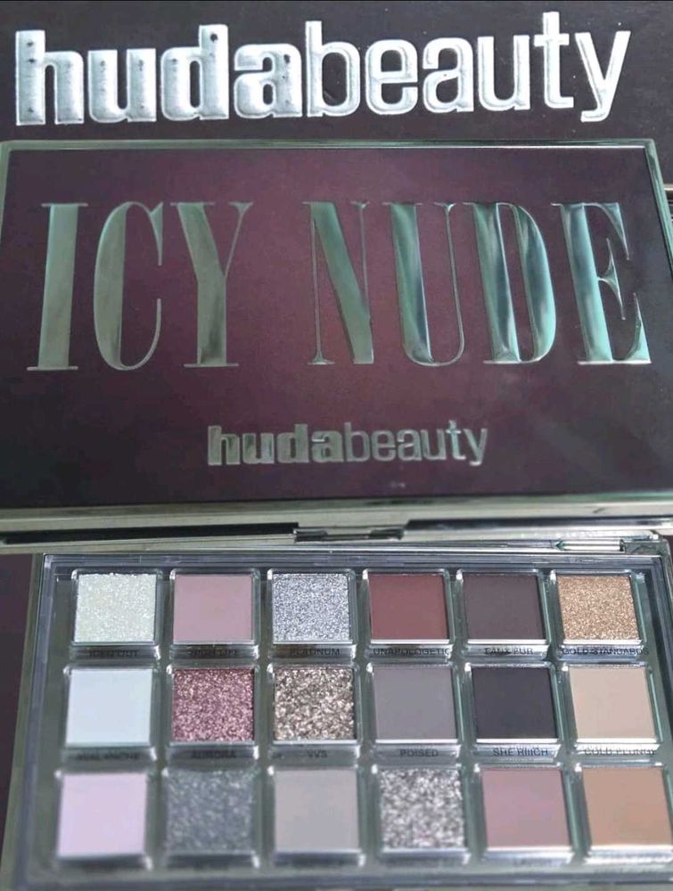 Huda Beauty Icy Nude Palette.