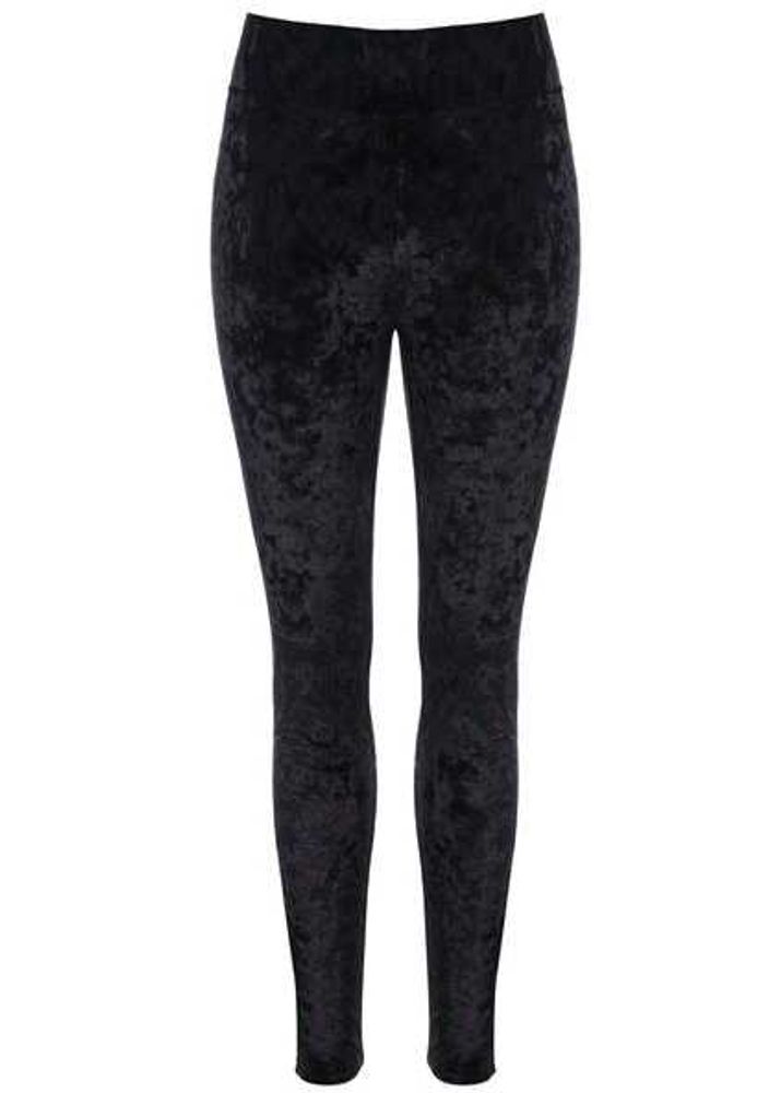 Black Velvet Leggings