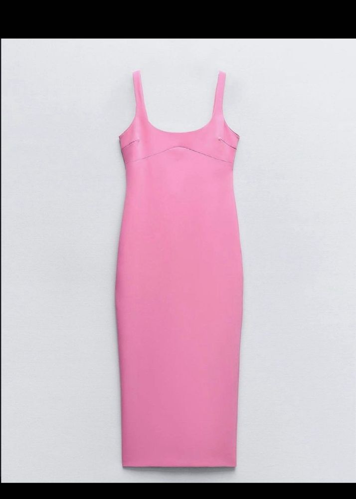 ZARA PINK DRESS 💗🎀👙🩷🧞‍♀️👛🦩🩰🎟️