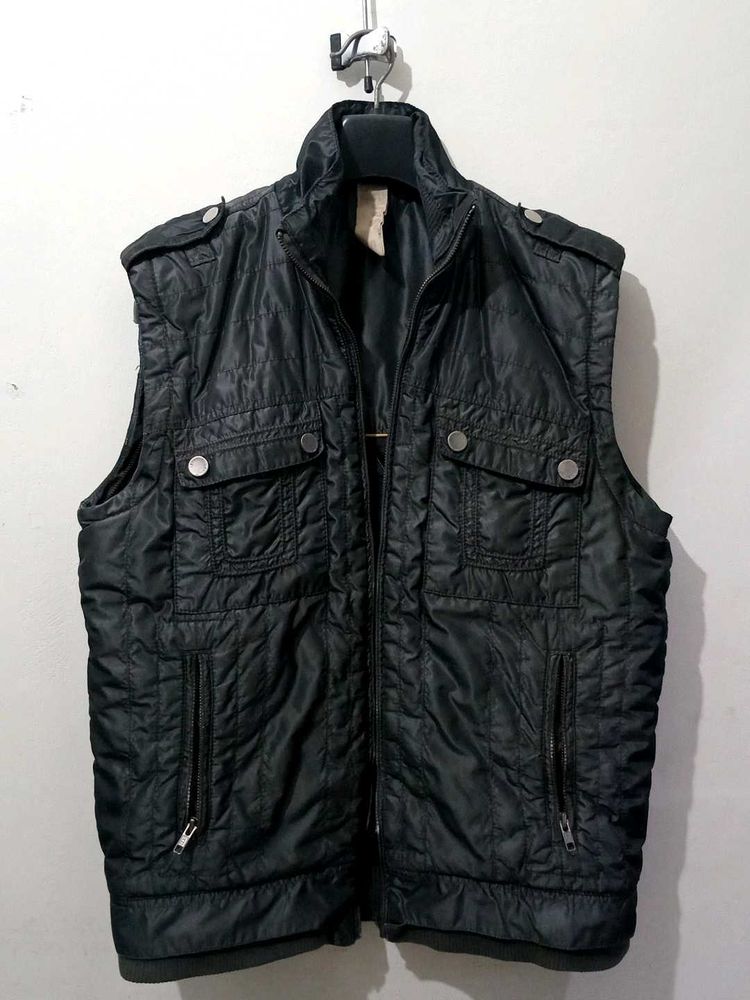 Stylish Black Vest Jacket
