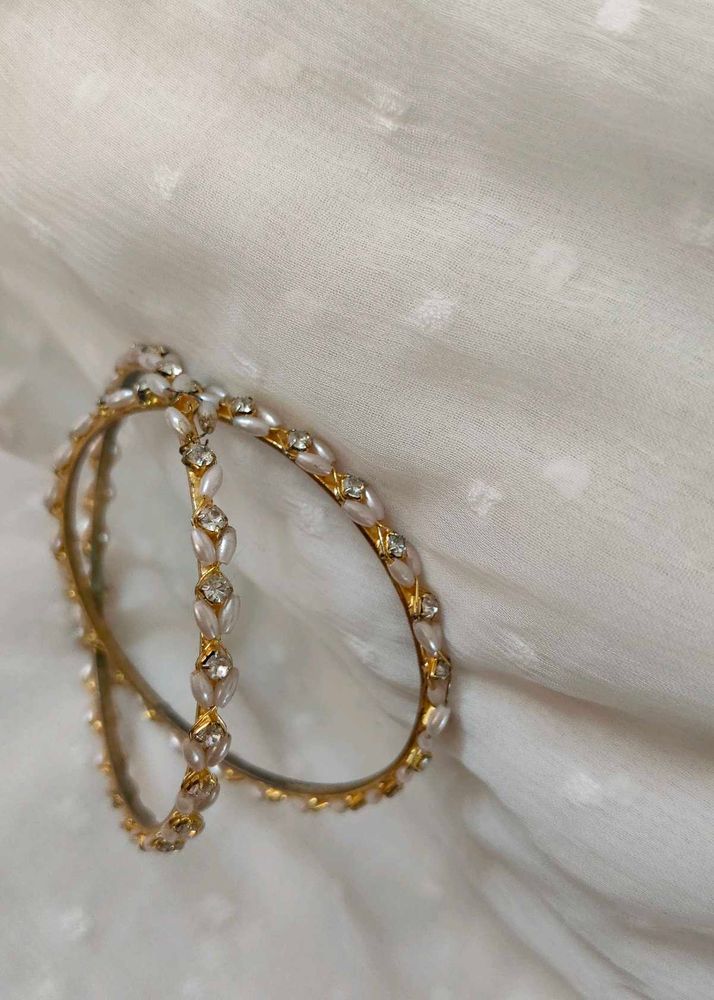 Pearl &amp; Stone Bangles