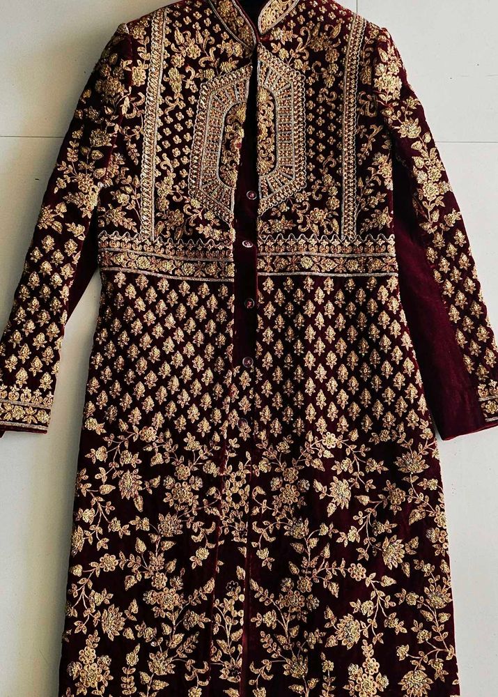Elegant Embroidered Sherwani