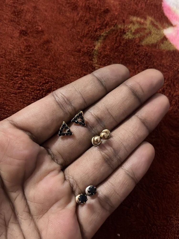 Ear Studs Combo Of 3
