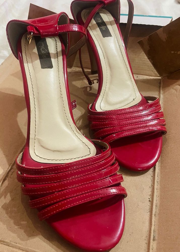 MYCLOGS BEAUTIFUL RED HEELS FOR WOMEN