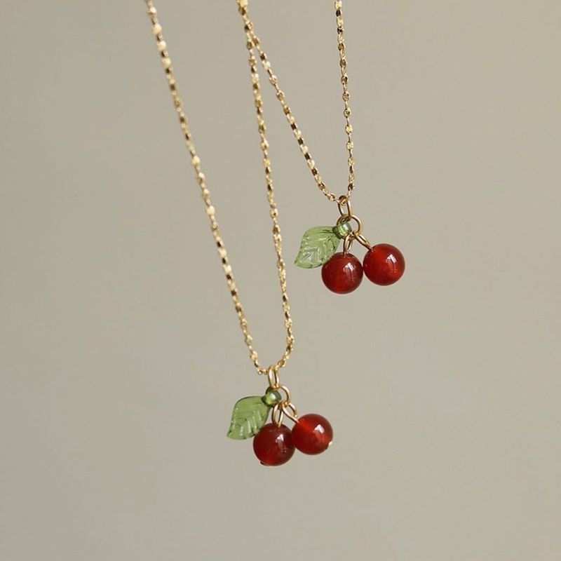 Cherry Necklace 🍒Anti-tarnish