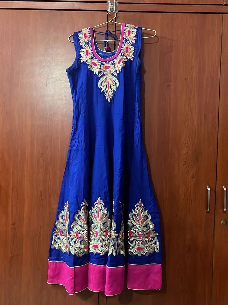 Elegant Blue Ethnic Gown