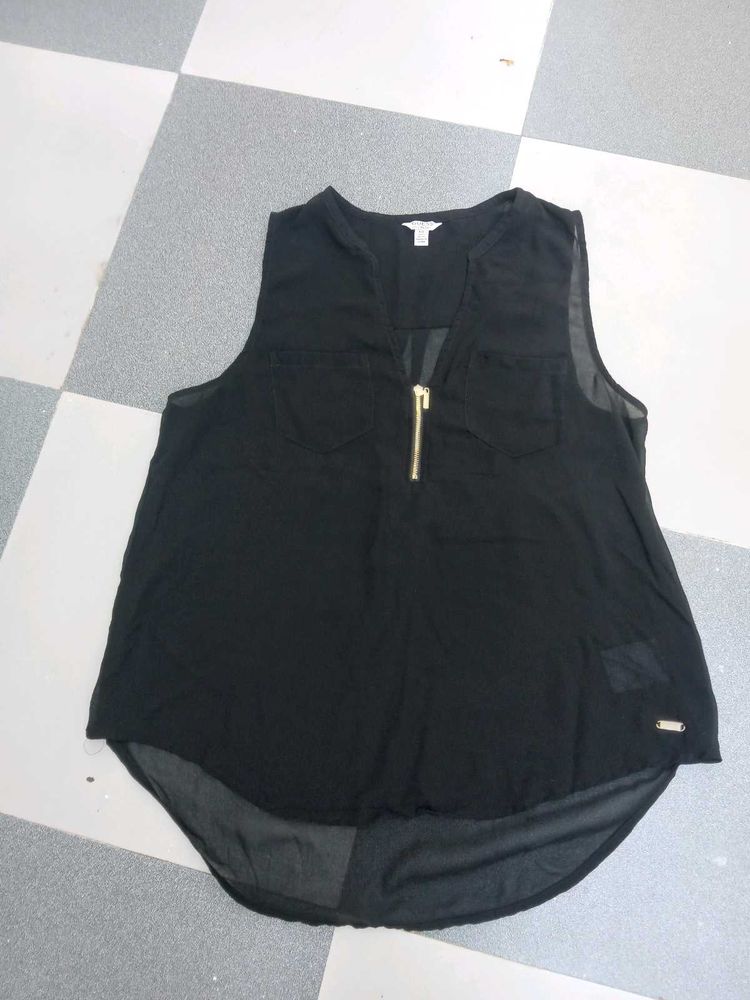 Guess Black Sleeveless Top