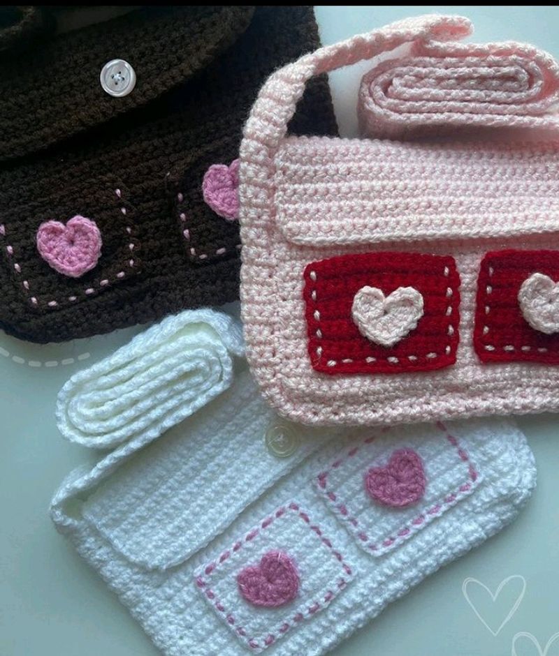 Crochet Messenger Bag 👜🫶🏼