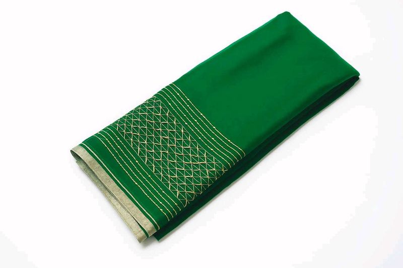 Emerald Green Designer Saree