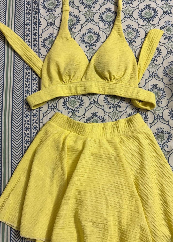 Yellow Two-Piece Set