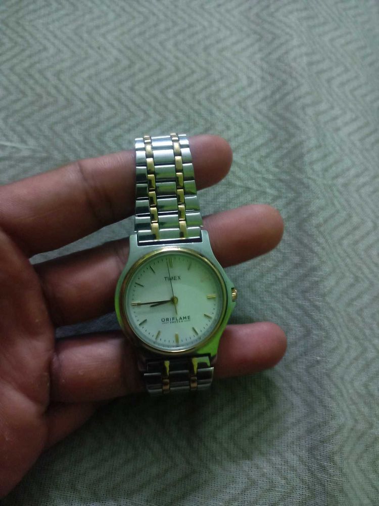 Timex Oriflame Two-Tone Watch