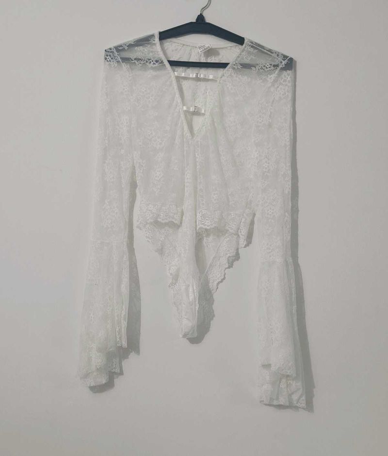 White Lace Bodysuit