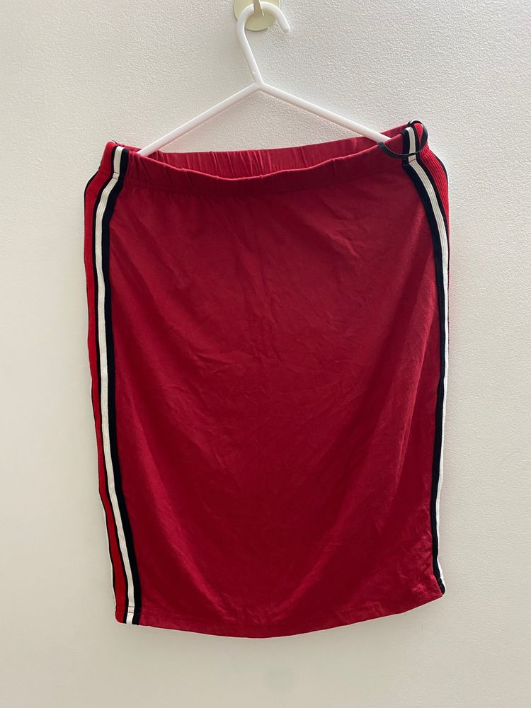 SHEIN Red Pencil Skirt