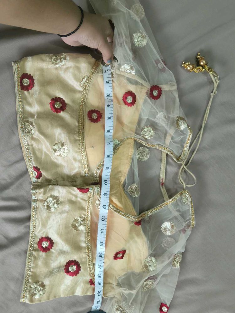Embroidered Golden Blouse