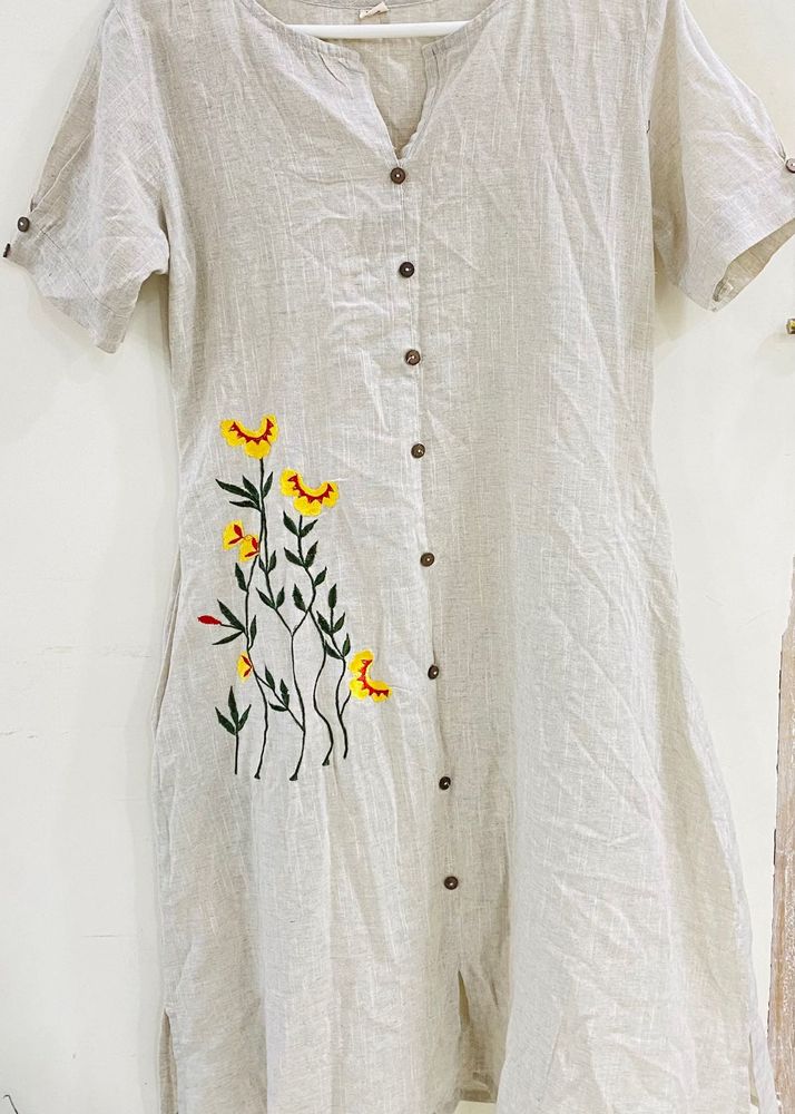 Floral Embroidered Dress