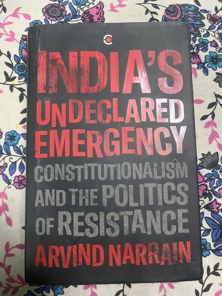 Arvind Narain Undeclared Emergency Book