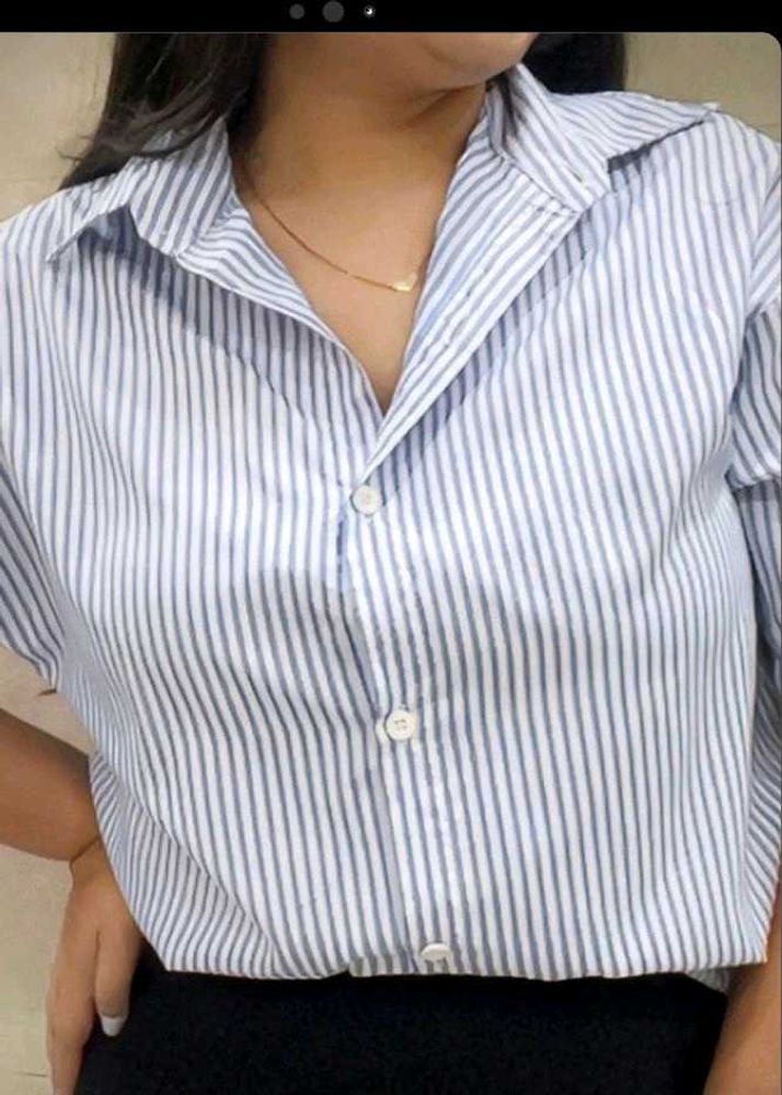 Striped Button-Down Shirt