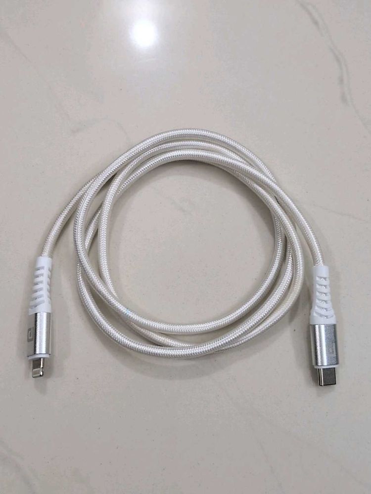 White iphone - c type charger