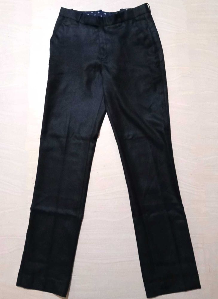 Men Regular Fit Cotton Pant (Black, 30)