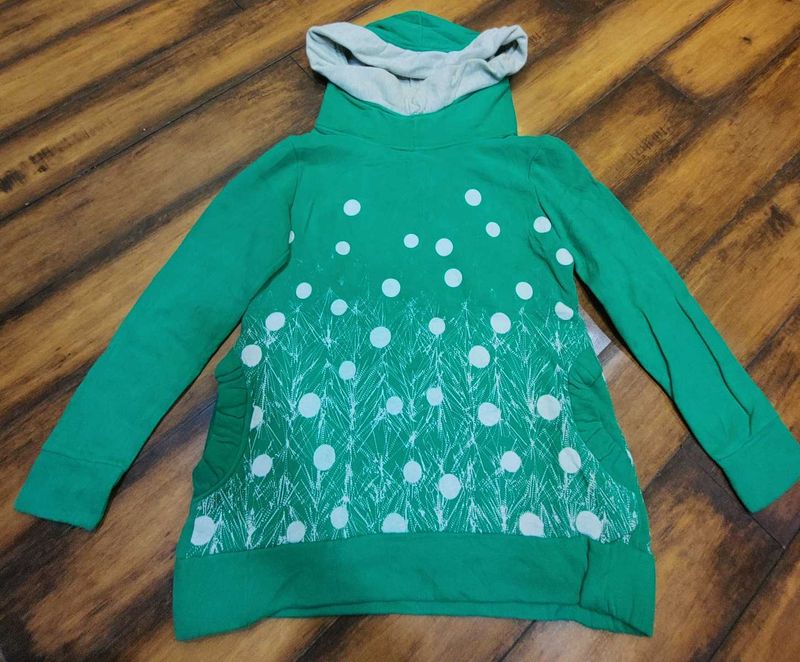 Cute Green Girls Hoodie