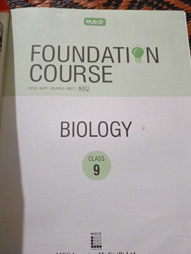MTG Foundation Course Biology - Class 9