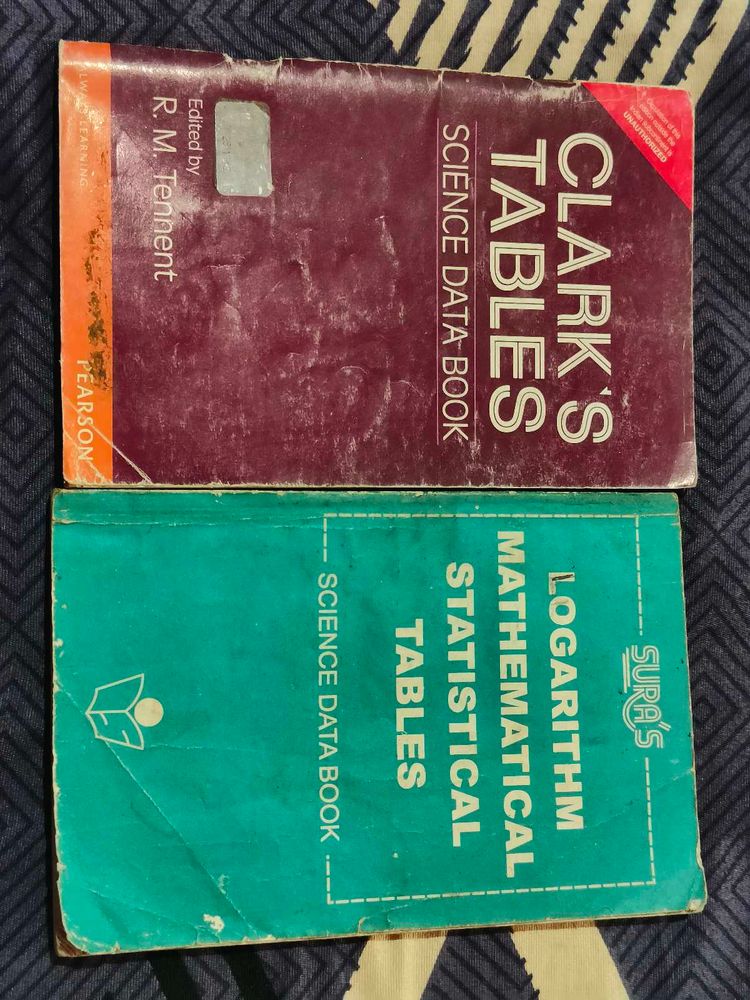 Science Data Books-Clark&#39;s table &amp; Logarithm books
