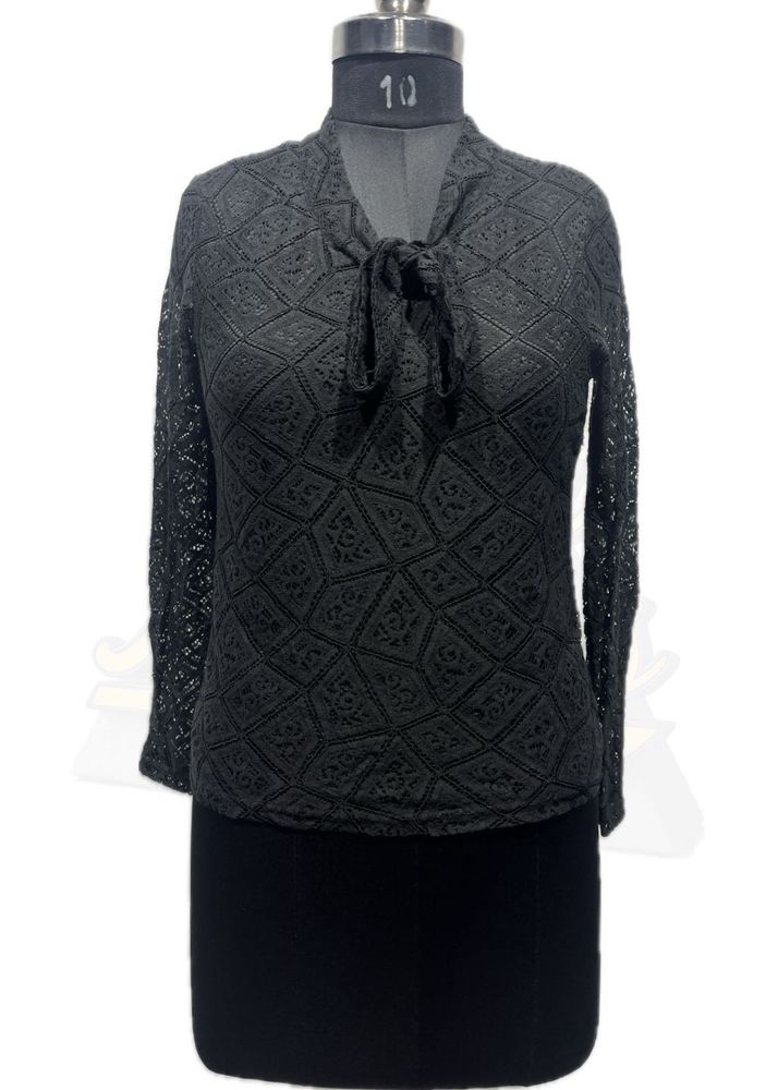 Elegant Black Lace Top