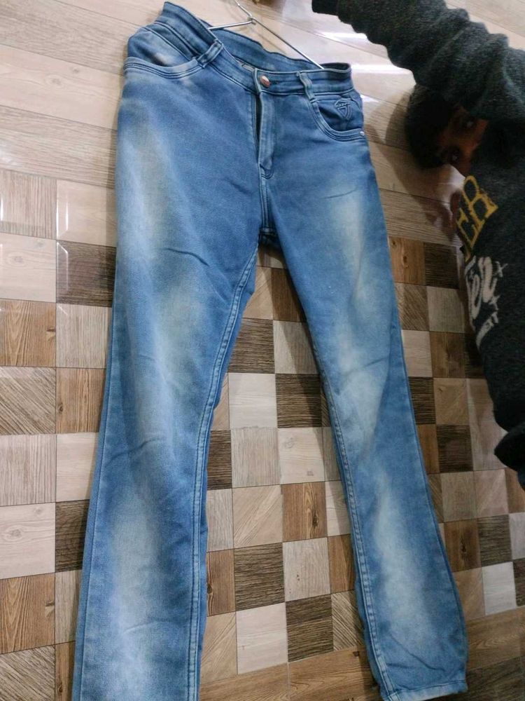Stylish Blue Flared Jeans