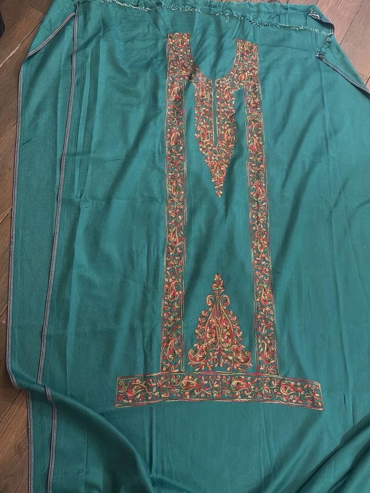 Embroidered Dress Material with some stains