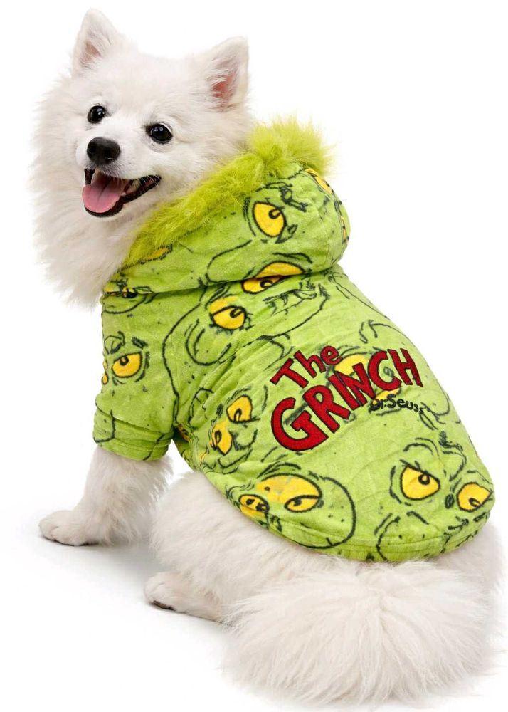 Grinch Dog Hoodie (S)
