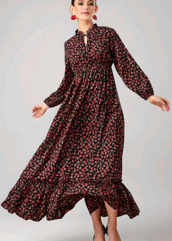 Floral Print Maxi Dress